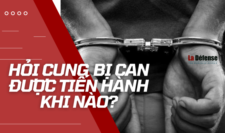 Hỏi cung bị can được tiến hành khi nào?