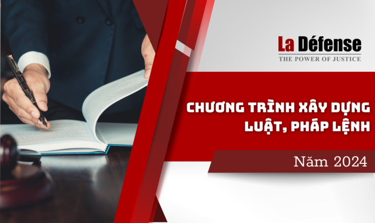 Chương Trình Xây Dựng Luật, Pháp Lệnh Năm 2024