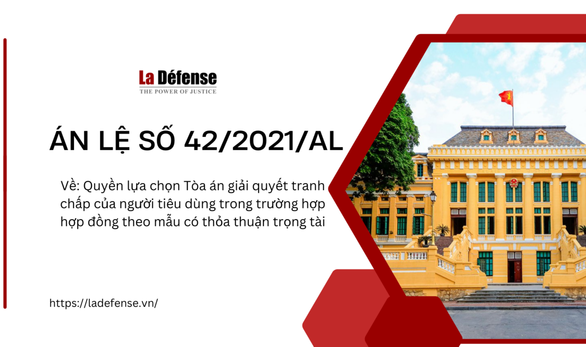 Án lệ số 42/2021/AL về quyền lựa chọn Tòa án giải quyết tranh chấp