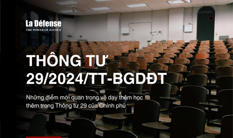 Thông tư 29/2024/TT-BGDĐT của Chính phủ về dạy thêm học thêm