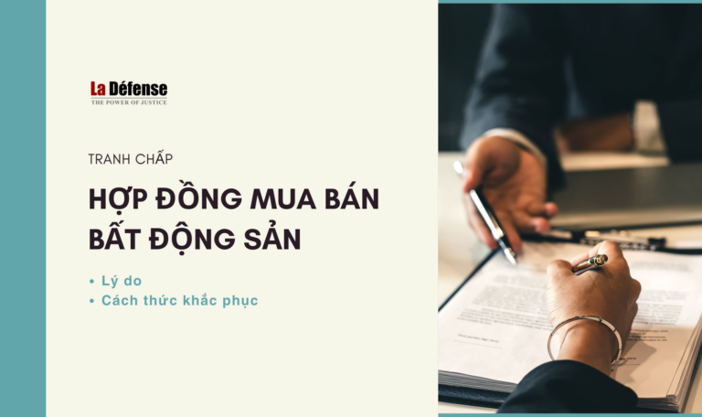 Tranh chấp hợp đồng mua bán bất động sản