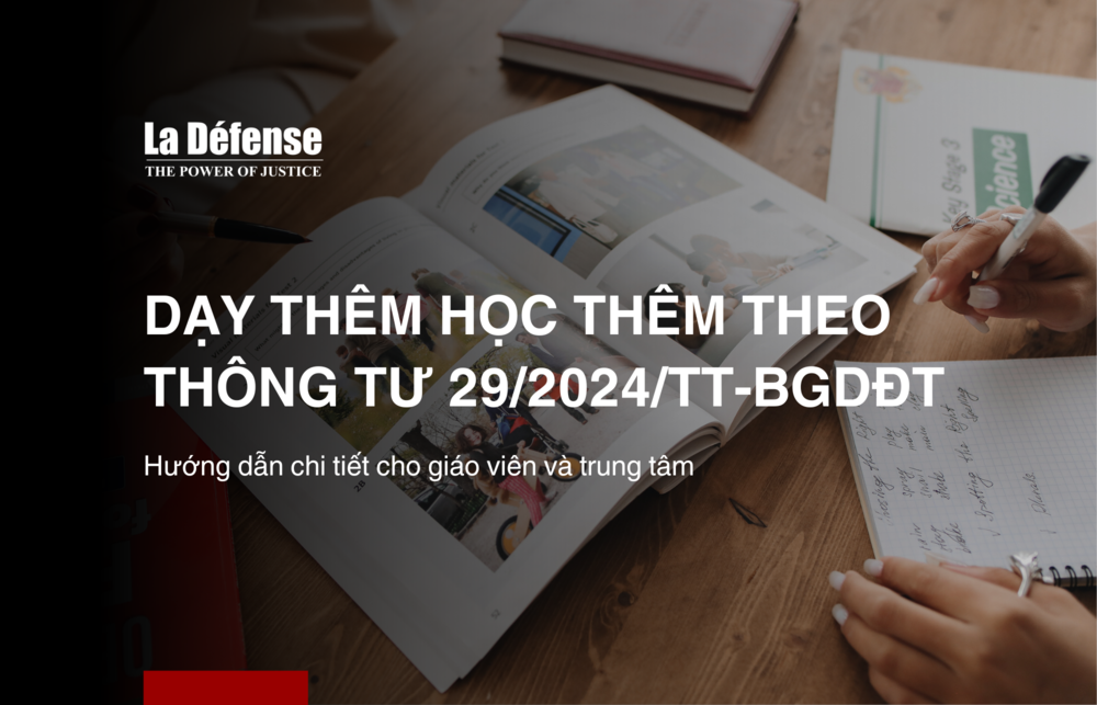 Thông tư 29 về dạy thêm học thêm