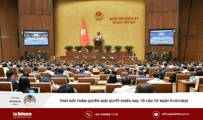 tham quyen giai quyet khieu nai