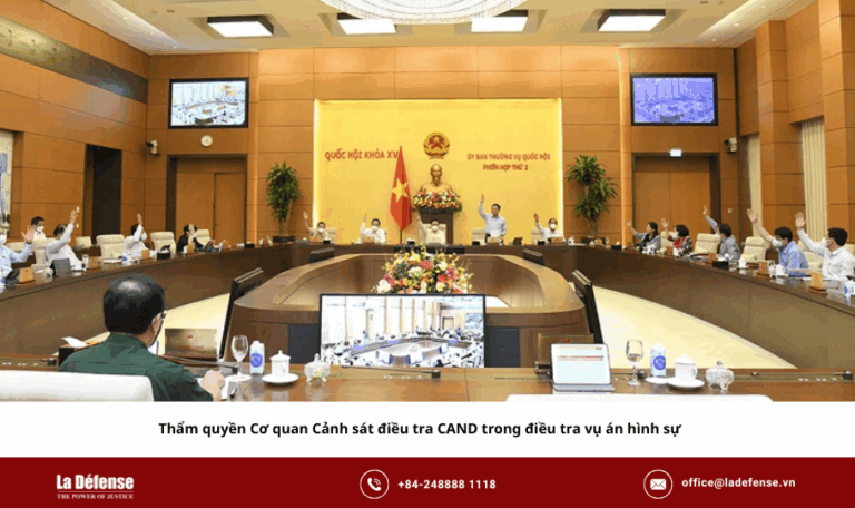 thẩm quyền cảnh sát điều tra cand
